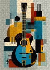 Modern Art Guitar Jigsaw Puzzle 1000 Pieces